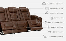 Load image into Gallery viewer, Backtrack PWR REC Sofa with ADJ Headrest
