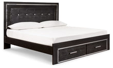 Load image into Gallery viewer, Kaydell  Upholstered Panel Bed With Storage
