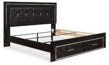 Load image into Gallery viewer, Kaydell  Upholstered Panel Bed With Storage
