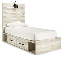 Load image into Gallery viewer, Cambeck  Panel Bed With 4 Storage Drawers With Mirrored Dresser And Chest

