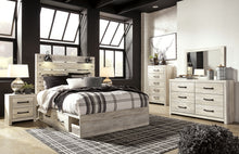 Load image into Gallery viewer, Cambeck  Panel Bed With 2 Storage Drawers With Mirrored Dresser, Chest And 2 Nightstands
