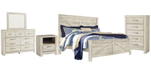 Load image into Gallery viewer, Bellaby  Crossbuck Panel Bed With Mirrored Dresser, Chest And Nightstand
