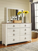 Load image into Gallery viewer, Willowton / Panel Headboard With Mirrored Dresser And Chest
