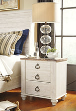 Load image into Gallery viewer, Willowton  Sleigh Bed With Mirrored Dresser, Chest And 2 Nightstands
