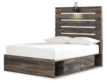 Load image into Gallery viewer, Drystan  Panel Bed With 2 Storage Drawers With Mirrored Dresser And Chest
