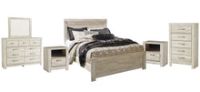 Load image into Gallery viewer, Bellaby  Panel Bed With Mirrored Dresser, Chest And 2 Nightstands
