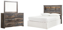 Load image into Gallery viewer, Drystan / Bookcase Headboard With Mirrored Dresser
