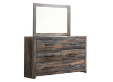 Load image into Gallery viewer, Drystan  Panel Bed With Mirrored Dresser And 2 Nightstands
