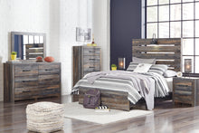 Load image into Gallery viewer, Drystan  Panel Bed With Mirrored Dresser And 2 Nightstands
