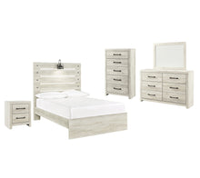Load image into Gallery viewer, Cambeck  Panel Bed With Mirrored Dresser, Chest And Nightstand
