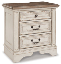Load image into Gallery viewer, Realyn  Upholstered Panel Bed With Mirrored Dresser, Chest And Nightstand
