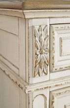 Load image into Gallery viewer, Realyn  Upholstered Panel Bed With Mirrored Dresser, Chest And Nightstand
