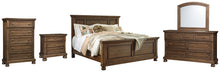 Load image into Gallery viewer, Flynnter  Panel Bed With Mirrored Dresser, Chest And Nightstand

