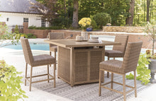 Load image into Gallery viewer, Walton Bridge Outdoor Bar Table and 4 Barstools
