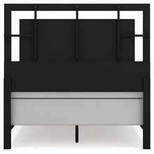 Load image into Gallery viewer, Covetown Full Panel Bed with Mirrored Dresser, Chest and 2 Nightstands
