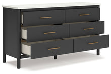 Load image into Gallery viewer, Cadmori Full Upholstered Panel Bed with Dresser and 2 Nightstands
