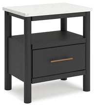 Load image into Gallery viewer, Cadmori Full Upholstered Panel Bed with Dresser and 2 Nightstands
