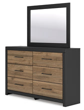 Load image into Gallery viewer, Vertani Full Panel Bed with Mirrored Dresser and Chest
