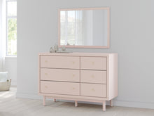 Load image into Gallery viewer, Wistenpine Twin Upholstered Panel Bed with Mirrored Dresser
