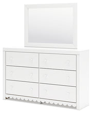 Load image into Gallery viewer, Mollviney Twin Panel Storage Bed with Mirrored Dresser
