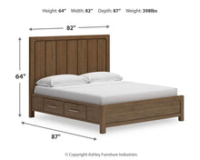 Load image into Gallery viewer, Cabalynn King Panel Bed with Dresser
