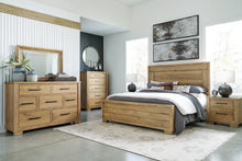 Load image into Gallery viewer, Galliden King Panel Bed with Dresser and Nightstand
