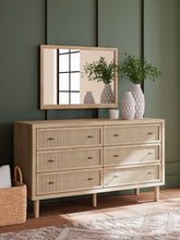 Load image into Gallery viewer, Cielden King Panel Headboard with Mirrored Dresser, Chest and Nightstand
