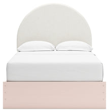 Load image into Gallery viewer, Wistenpine Full Upholstered Panel Bed with Mirrored Dresser and Chest
