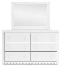 Load image into Gallery viewer, Mollviney Full Panel Headboard with Mirrored Dresser, Chest and 2 Nightstands
