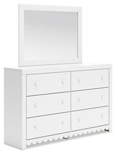 Load image into Gallery viewer, Mollviney Full Panel Headboard with Mirrored Dresser, Chest and 2 Nightstands
