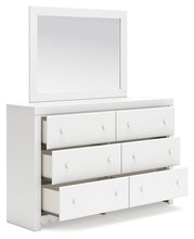 Load image into Gallery viewer, Mollviney Twin Panel Headboard with Mirrored Dresser and 2 Nightstands
