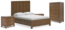 Load image into Gallery viewer, Cabalynn Queen Panel Storage Bed with Chest and 2 Nightstands
