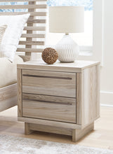 Load image into Gallery viewer, Hasbrick King Panel Headboard with Mirrored Dresser, Chest and 2 Nightstands
