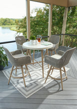 Load image into Gallery viewer, Seton Creek Outdoor Bar Table and 4 Barstools
