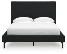 Load image into Gallery viewer, Cadmori Full Upholstered Bed with Mirrored Dresser
