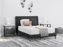 Load image into Gallery viewer, Cadmori Full Upholstered Bed with Mirrored Dresser
