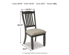 Load image into Gallery viewer, Tyler Creek Dining UPH Side Chair (2/CN)
