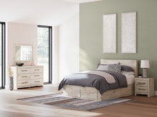 Load image into Gallery viewer, Lawroy Queen Panel Storage Bed with Mirrored Dresser and Nightstand
