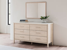 Load image into Gallery viewer, Cadmori Queen Upholstered Panel Bed with Mirrored Dresser and Nightstand
