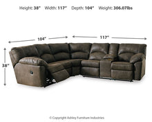 Load image into Gallery viewer, Tambo 2-Piece Reclining Sectional
