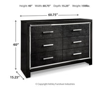 Load image into Gallery viewer, Kaydell Six Drawer Dresser

