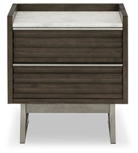 Load image into Gallery viewer, Arkenton California King Panel Bed with Mirrored Dresser and 2 Nightstands
