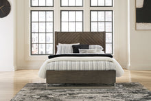 Load image into Gallery viewer, Arkenton Queen Panel Bed with Mirrored Dresser and Chest
