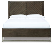 Load image into Gallery viewer, Arkenton Queen Panel Bed with Mirrored Dresser, Chest and Nightstand
