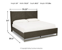 Load image into Gallery viewer, Arkenton California King Panel Bed with Mirrored Dresser
