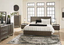 Load image into Gallery viewer, Arkenton California King Panel Bed with Mirrored Dresser, Chest and 2 Nightstands
