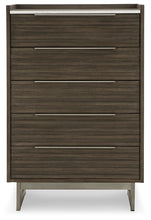 Load image into Gallery viewer, Arkenton California King Panel Bed with Mirrored Dresser, Chest and 2 Nightstands
