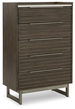 Load image into Gallery viewer, Arkenton California King Panel Bed with Mirrored Dresser, Chest and 2 Nightstands
