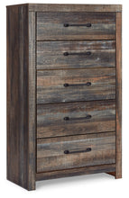 Load image into Gallery viewer, Drystan Full Panel Bed with 4 Storage Drawers with Mirrored Dresser, Chest and 2 Nightstands
