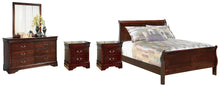 Load image into Gallery viewer, Alisdair Full Sleigh Bed with Mirrored Dresser and 2 Nightstands
